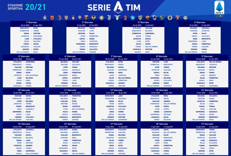 Calendario Serie A 20 21