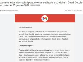 Condivisione Informazioni Google