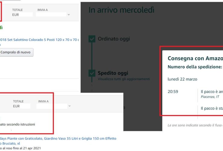 Consegne Amazon 22 marzo
