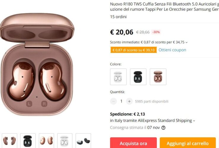 Cuffie Samsung Galaxy False