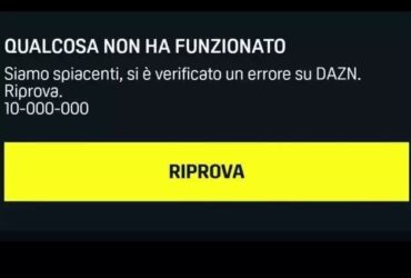 DAZN Codice Errore