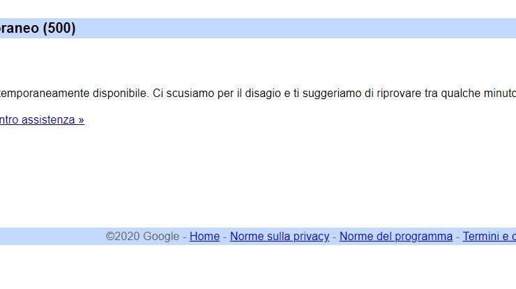 GMail errore