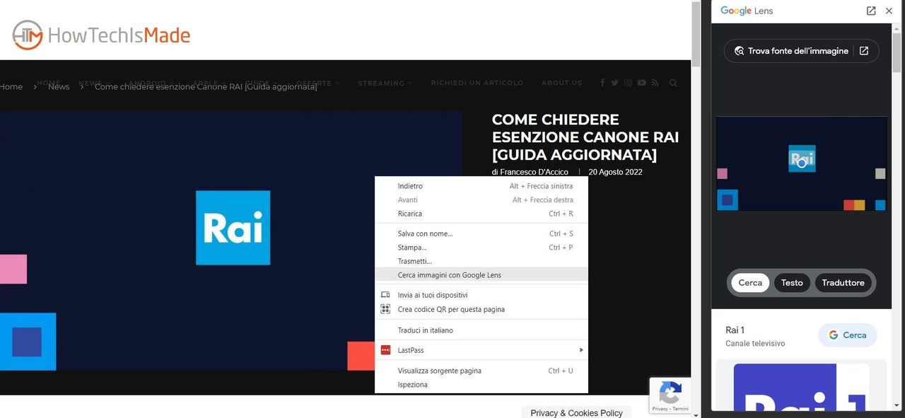 Google Lens Chrome