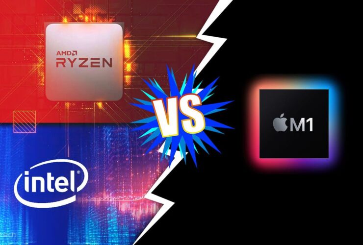 Intel AMD CPU vs Apple M1