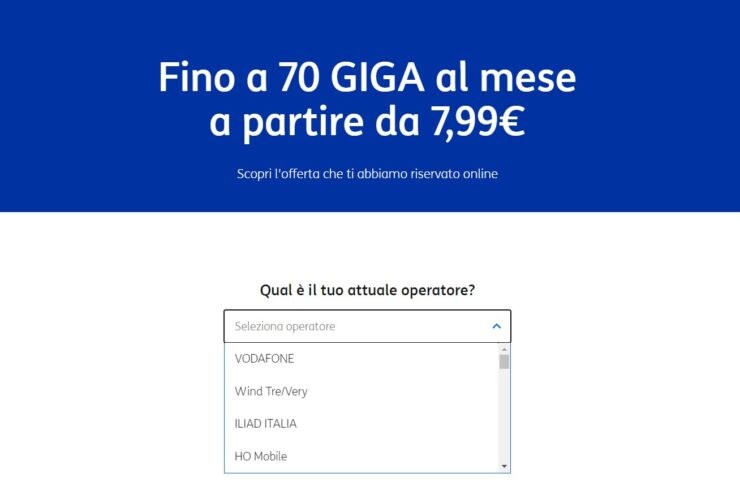 Pagina Segreta TIM Offerte Passa a