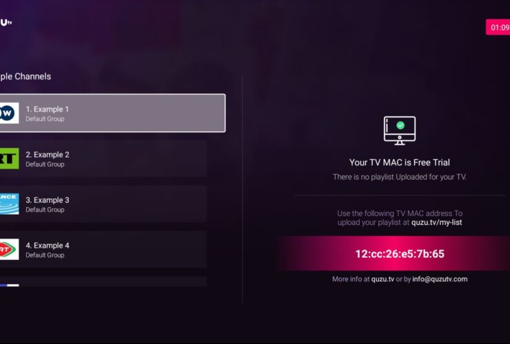 QuzuTV App IPTV Smart TV