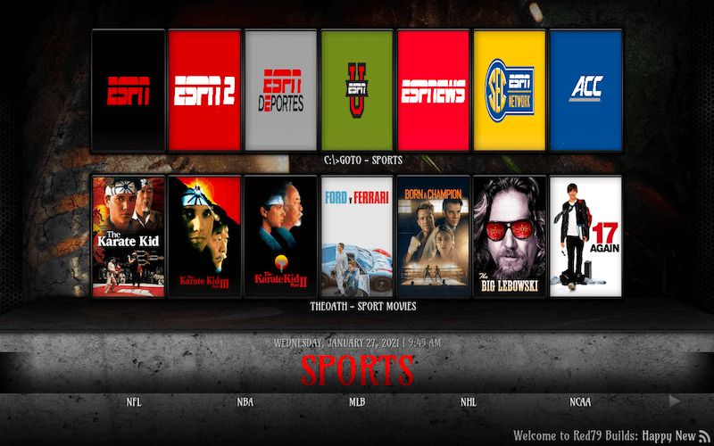 RedFlix Build Kodi Sport