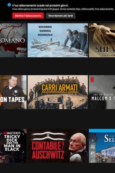 Scadenza Netflix
