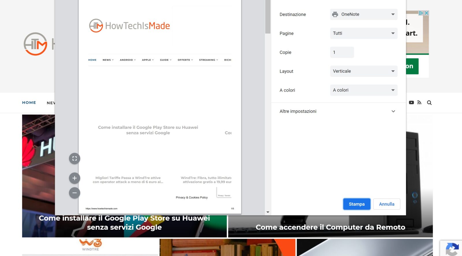 Stampare pagine web senza Immagini e Pubblicità