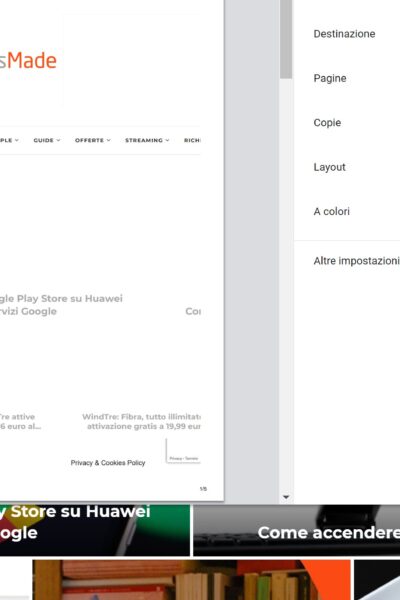 Stampare pagine web senza Immagini e Pubblicità