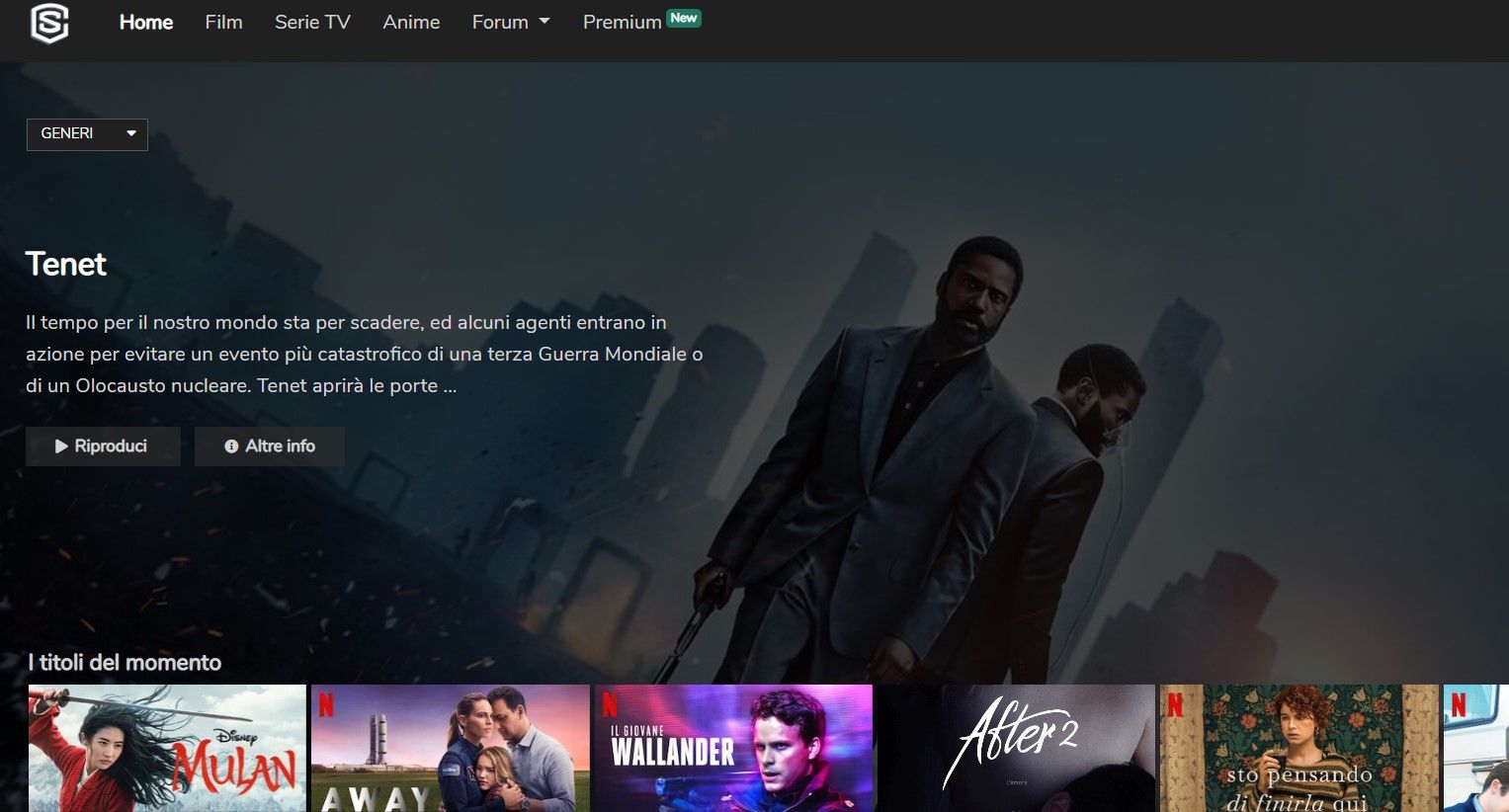 StreamingCommunity Home