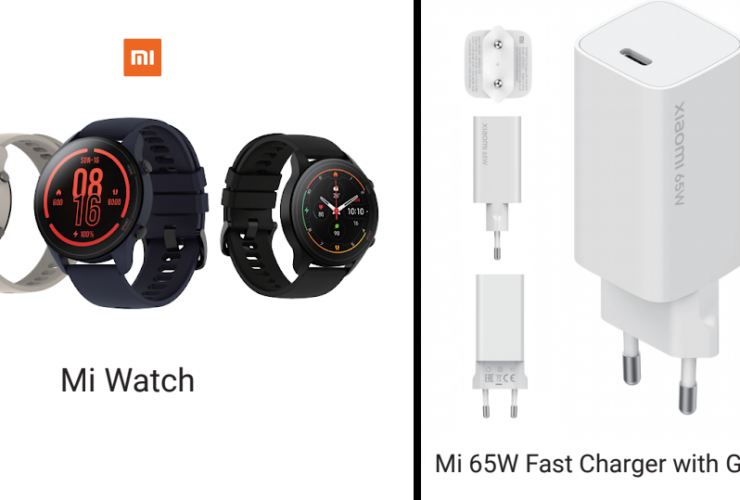 Xiaomi Mi Watch e Mi 65W