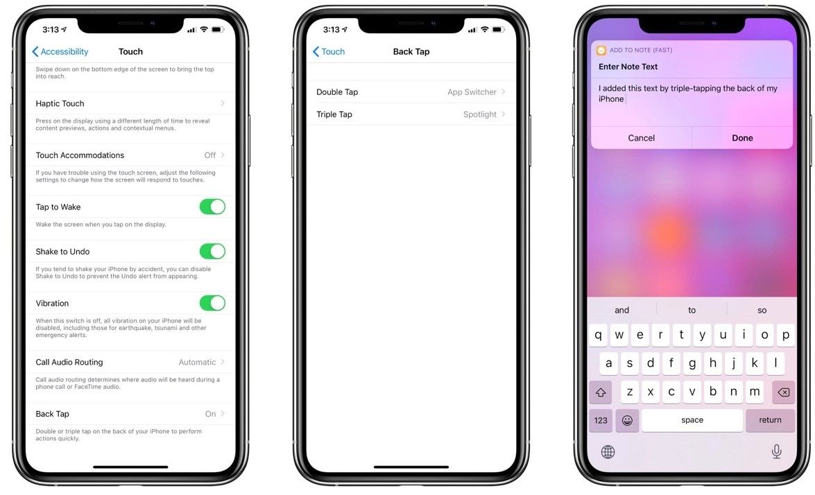 iOS 14 riconosce i tocchi sul Retro di iPhone