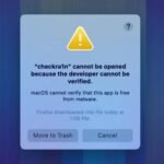 macOS cannot verify that this app is free from malware