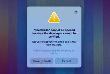 macOS cannot verify that this app is free from malware