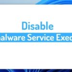 Disable Antimalware Service Windows