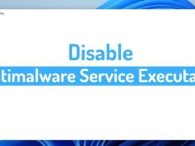 Disable Antimalware Service Windows