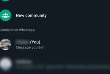 WhatsApp Messaggi a se Stessi