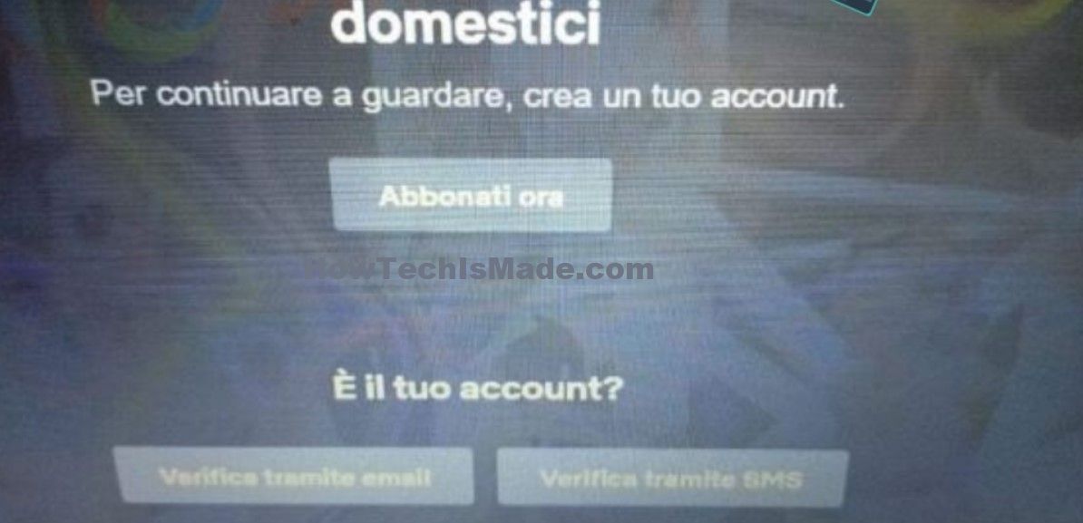 Verifica Account Netflix