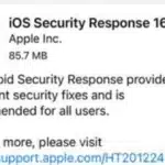 Apple Security Response Update