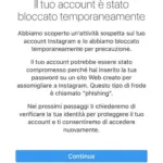 Account Bloccato Instagram