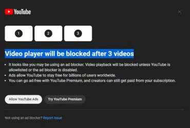 YouTube ti blocca se usi AdBlock