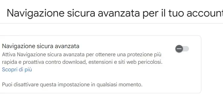 Navigazione Sicura Avanzata GMail