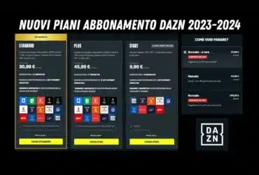 Prezzi Abbonamenti DAZN 2023-24