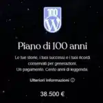 Piano 100 anni Wordpress