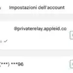 Accesso con Apple ID PrivateRelay.AppleId.com