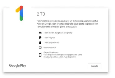 Google One 2TB Gratis