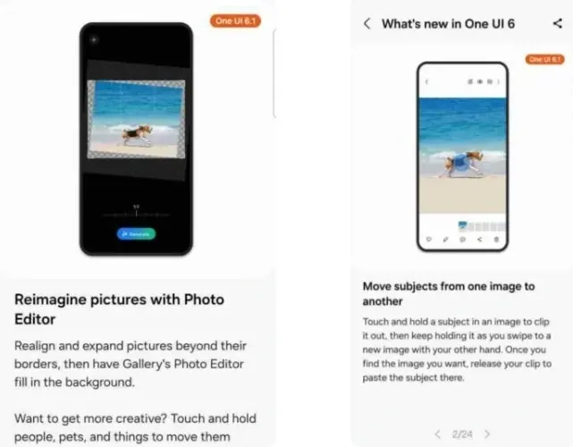 Samsung OneUI 6.1 with AI