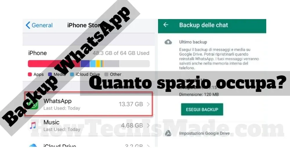 Spazio Backup WhatsApp