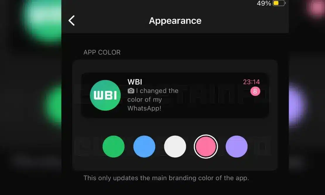 WhatsApp Icon Color Change