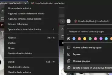 Gruppi Schede Chrome