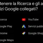 Mantenere la Ricerca e gli altri servizi Google collegati