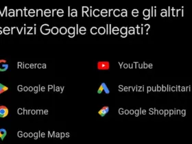 Mantenere la Ricerca e gli altri servizi Google collegati