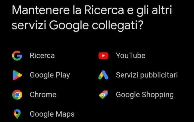 Mantenere la Ricerca e gli altri servizi Google collegati