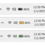 Indicatore Batteria Windows 11