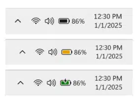 Indicatore Batteria Windows 11