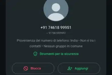 Posso Parlare un attimo WhatsApp