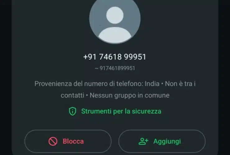 Posso Parlare un attimo WhatsApp