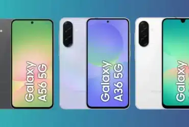 Samsung Galaxy A56, A36 e A26