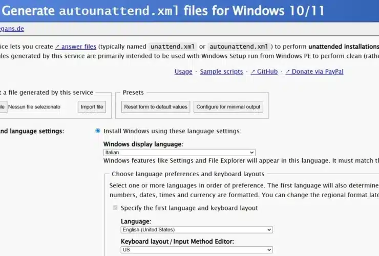 Generate Autounattend.xml