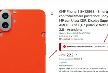 Amazon Avviso Troppe Restituzioni