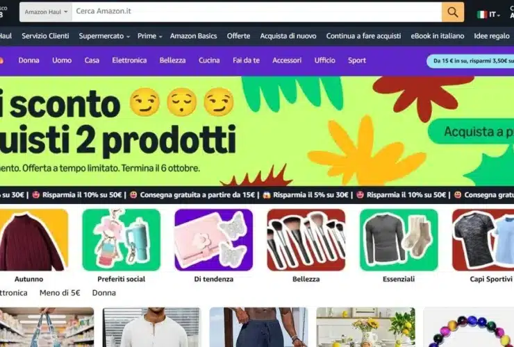 Amazon Haul Home Page