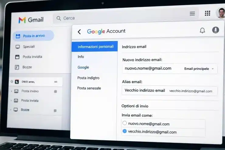Cambiare Indirizzo GMail