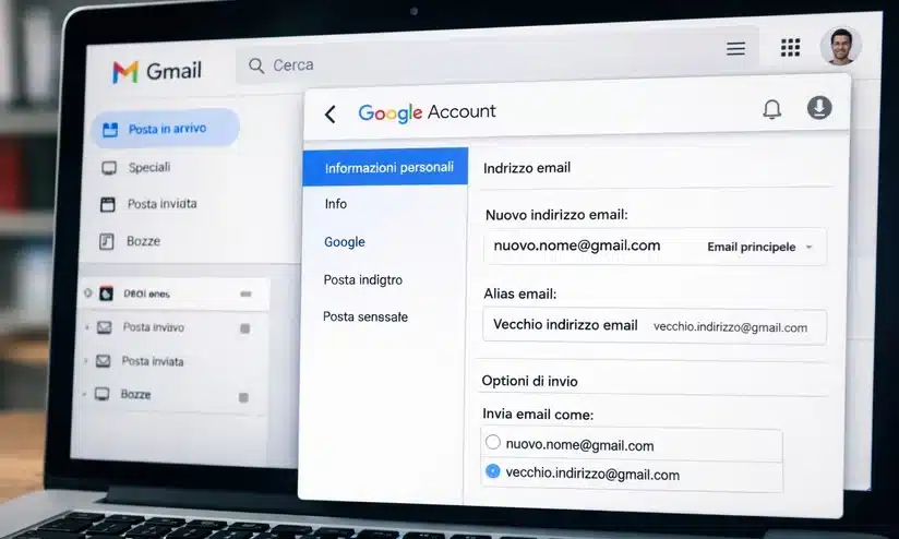 Cambiare Indirizzo GMail