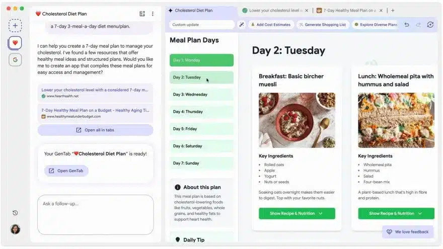 Google Disco GenTabs