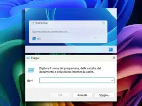 Nuova Finestra Esegui Run Windows 11